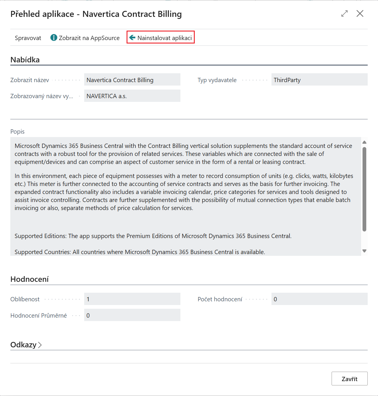 Instalace aplikace 3
