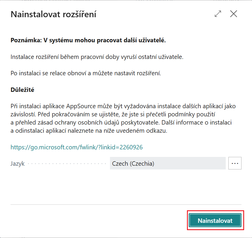 Instalace aplikace 4