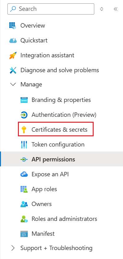 Certifikáty a tajné kódy v levém panelu