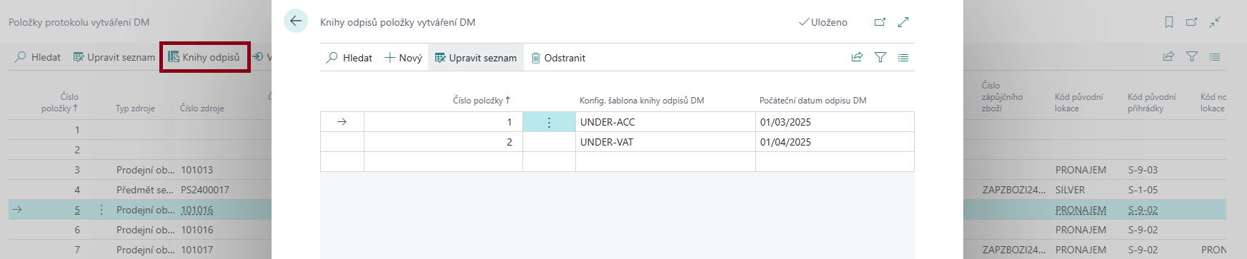 FA Creation Log Entries - Depreciation Books