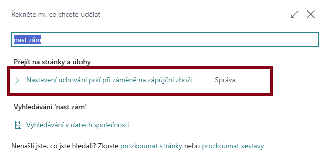FA Creation Setup - Field keeping