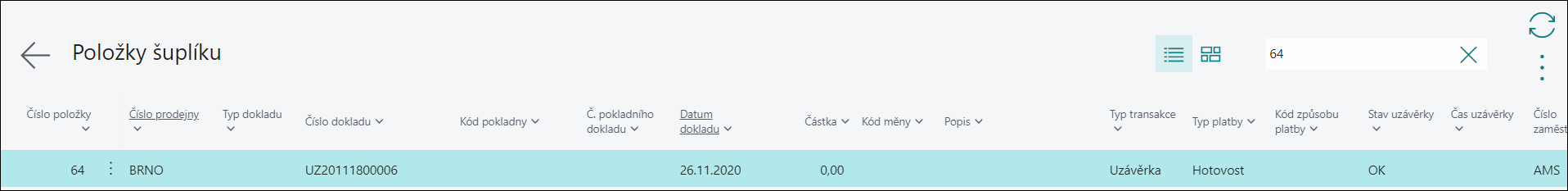 Cash Closing OK