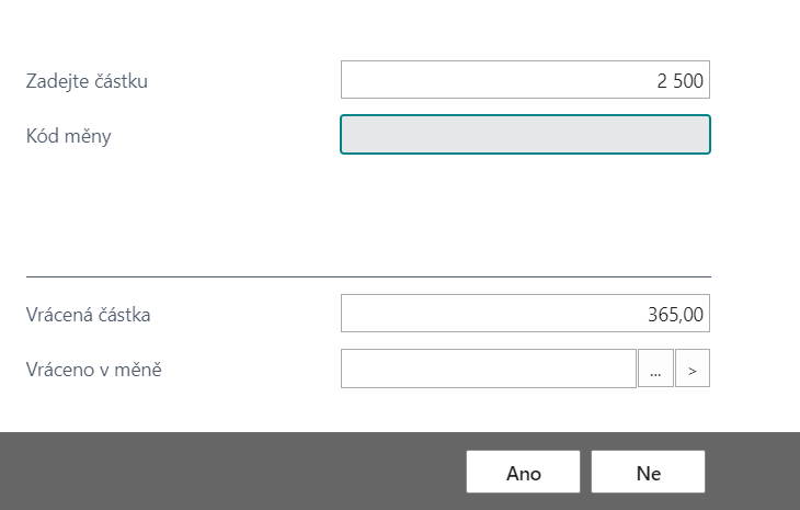 Choosing the currency to return cash
