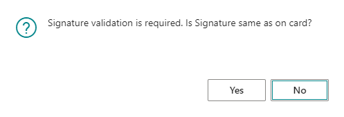 ECR Communication Signature Requirement