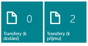 Transfer actions in the role center