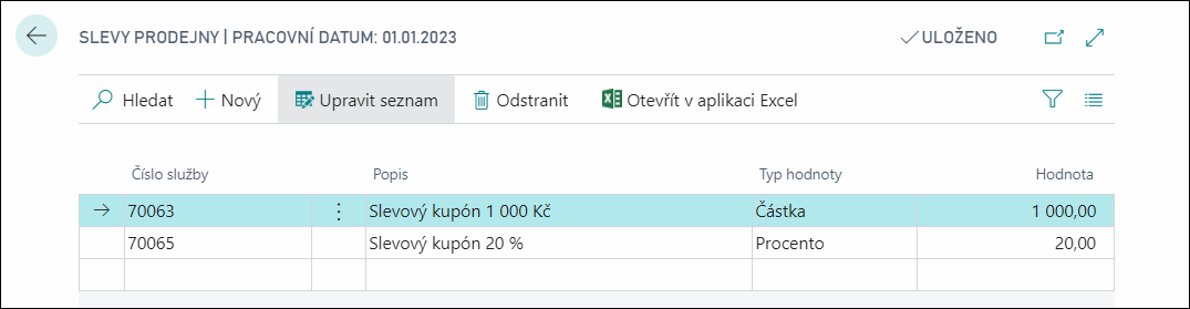 Discount Setup