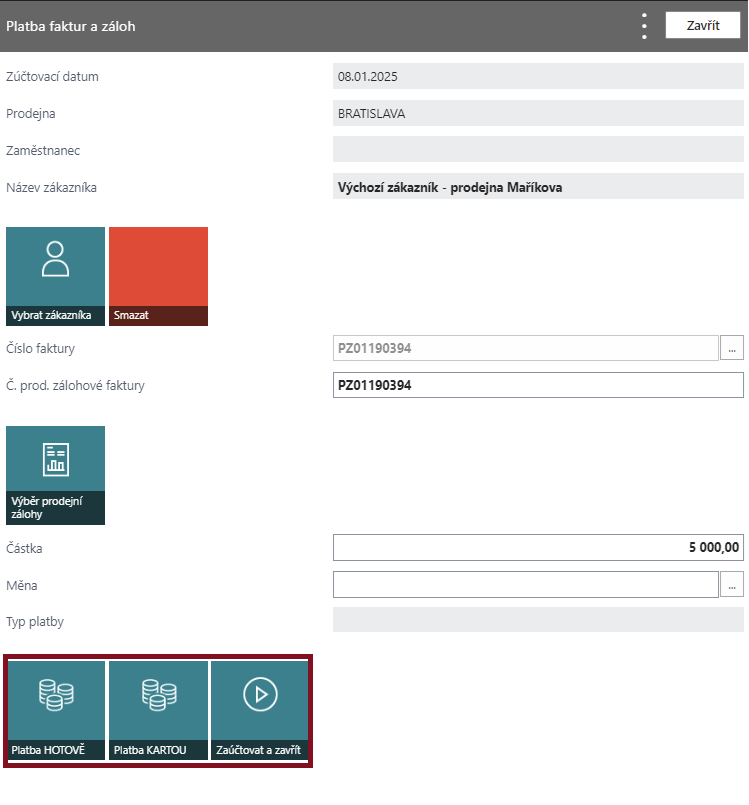 Paying Prepayment - Processing Invoice Payment from Posted Bill