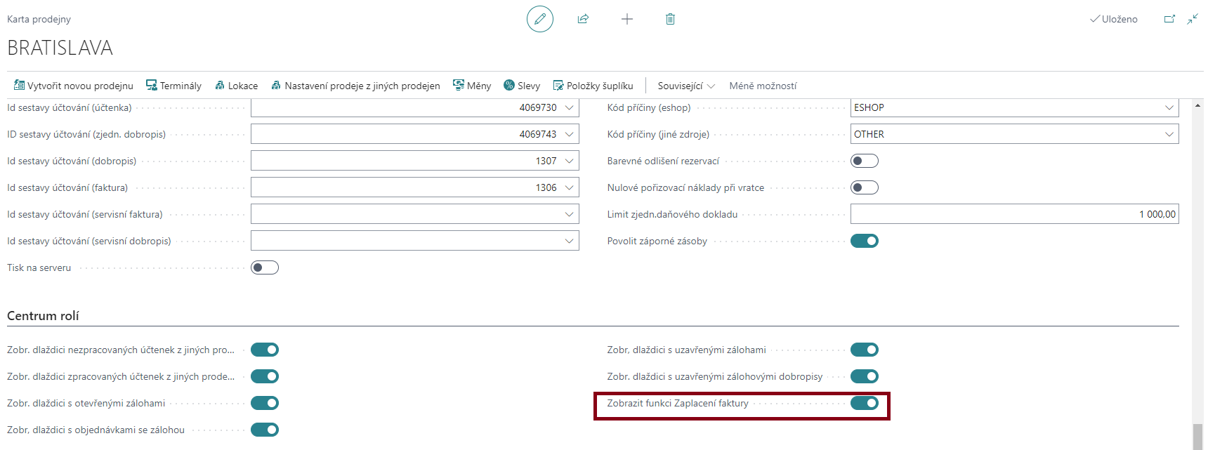 Allowing Invoice Payment Function