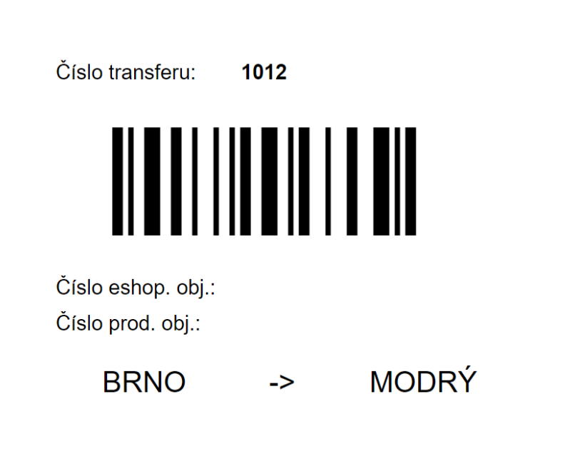 Print transfer labels