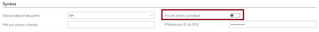 Change Salesperson with employee login