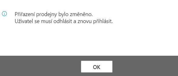 Change Shop Confirmation