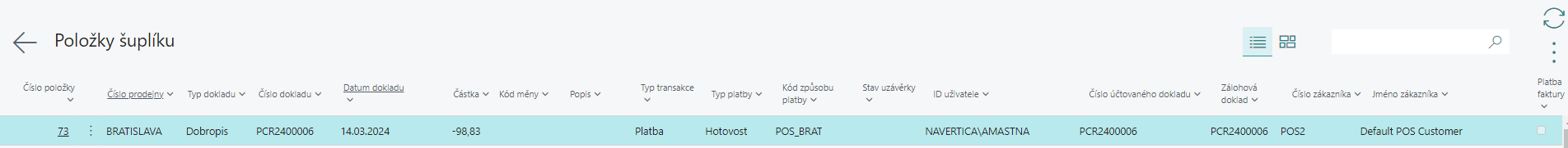 Cancel Prepayment Drawer Entries