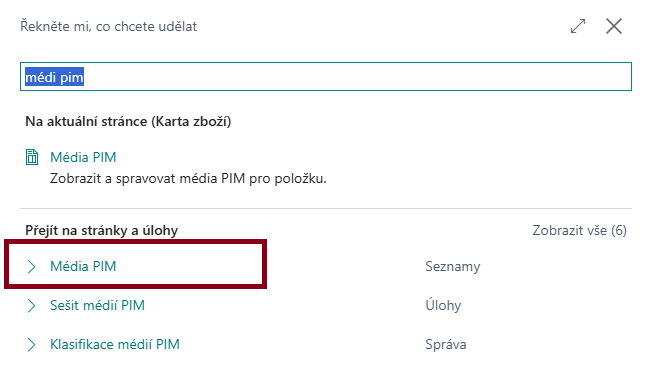 Přehled účtů externích souborů