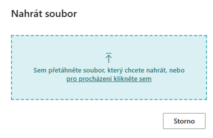Přehled účtů externích souborů
