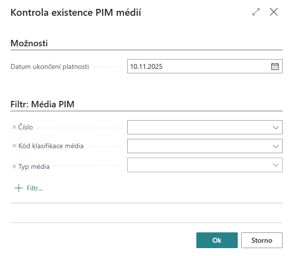 Akce Přiřadit soubor