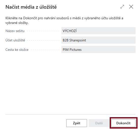 Akce Přiřadit soubor