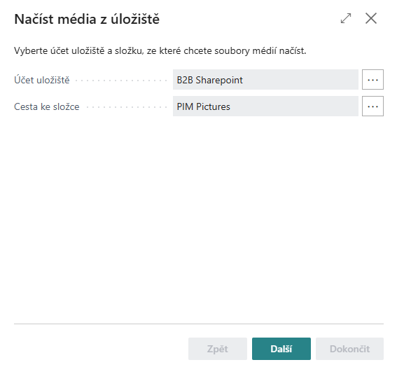 Akce Přiřadit soubor