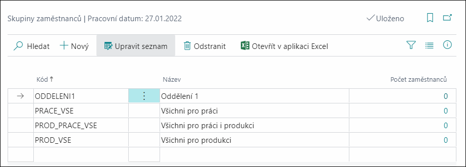 Set up your employee groups.