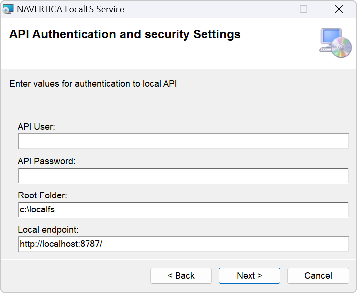 Installer Screen 2