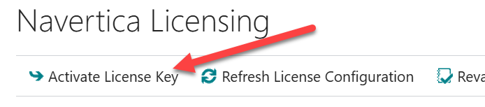 Activate License Key Button
