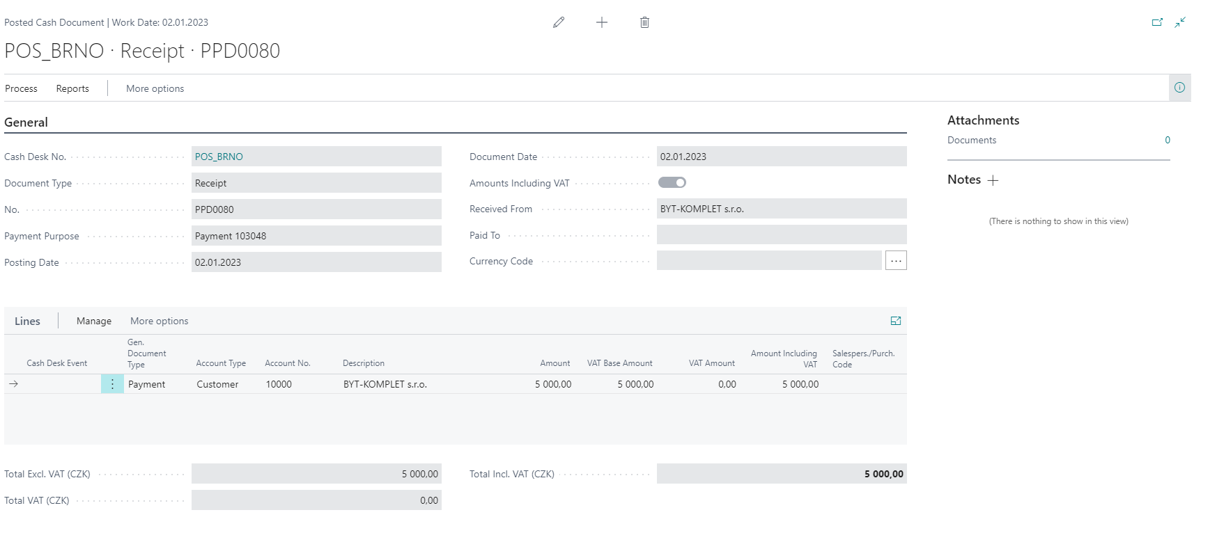 Invoice Payment Receipt CashDesk Document