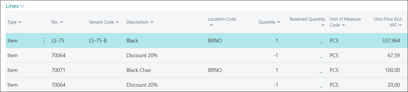 Percentage Discount