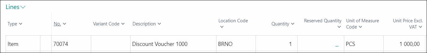 Selling Discount Without SN Tracking