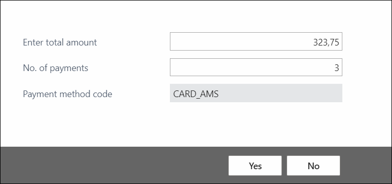 Card Payment Multiple Cards
