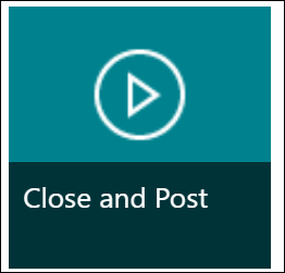 Post and Close Action