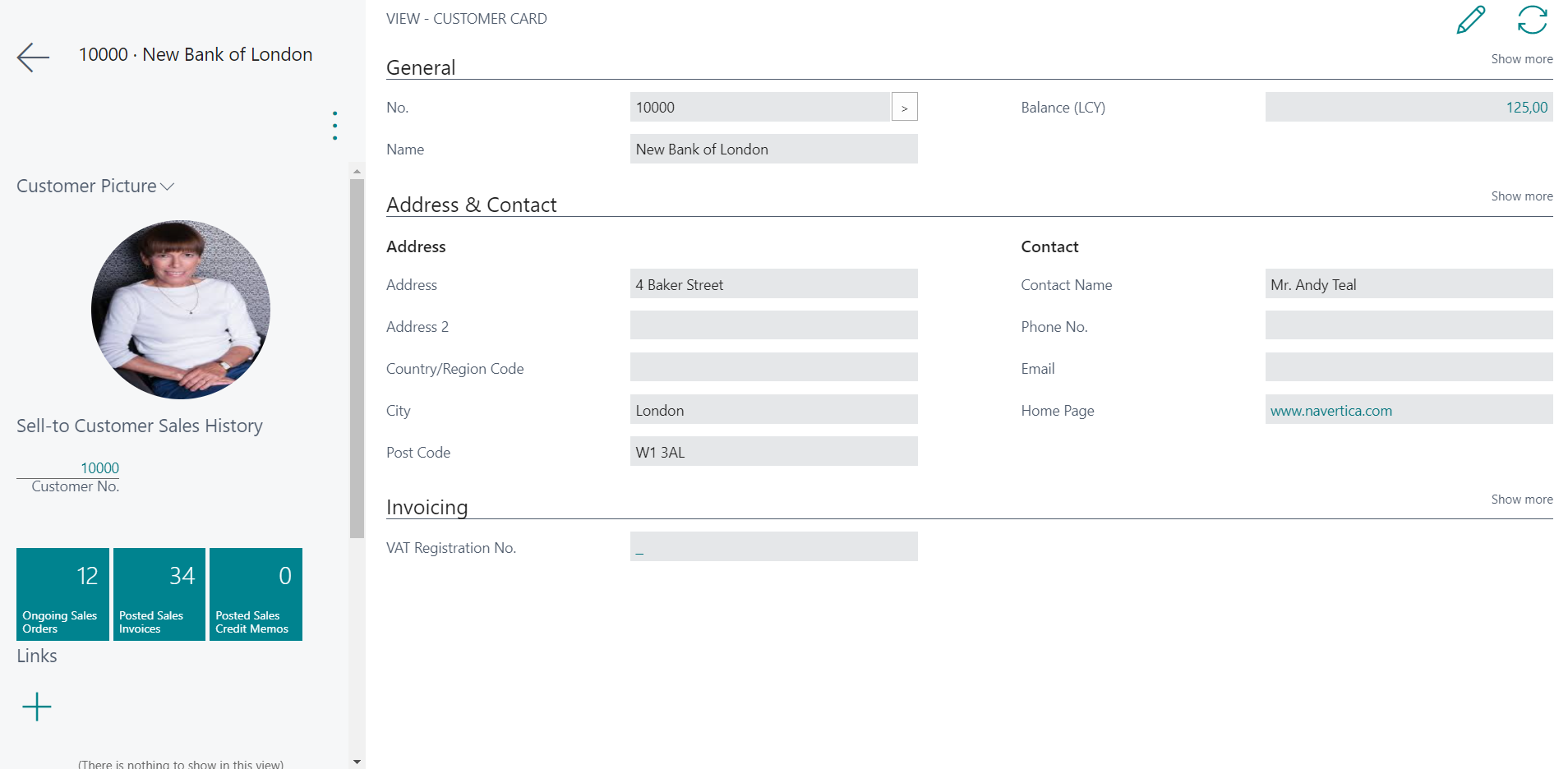 Customer Card