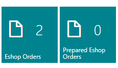 Eshop Orders in the Role Center