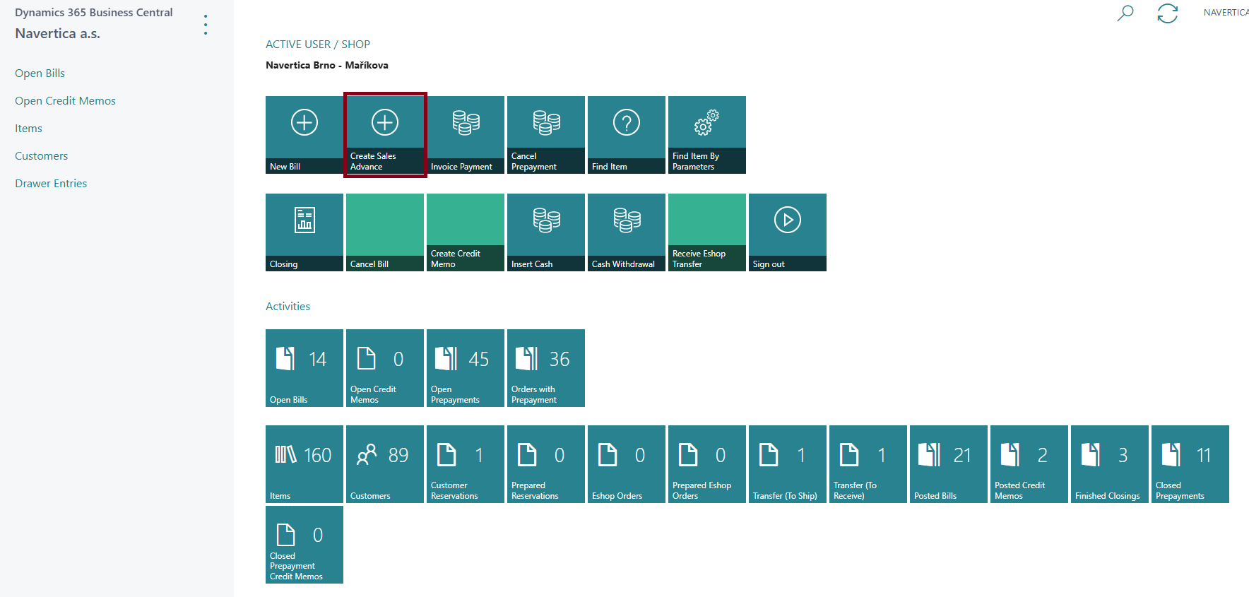 Bill Prepayments - New prepayment Without Bill