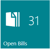 Open Bills Action