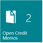 Opened Credti Memos Action