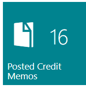 Posted Credti Memos Action