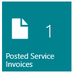 Posted Service Invoices