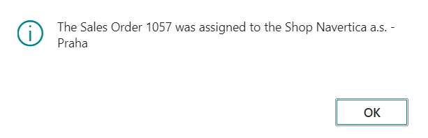 Assign to POS - Confirmation