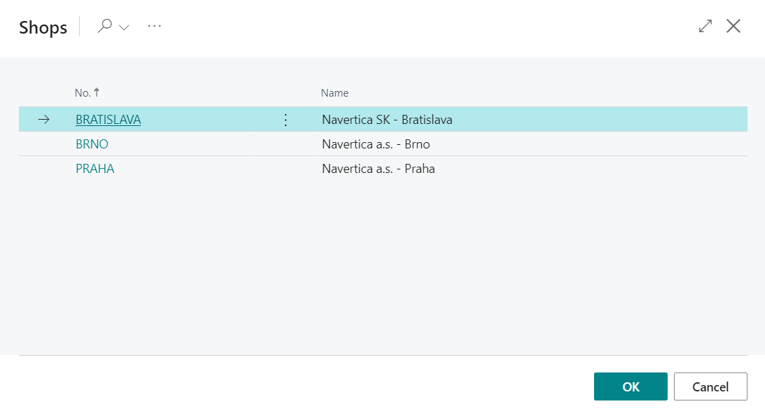 Assign to POS - select shop