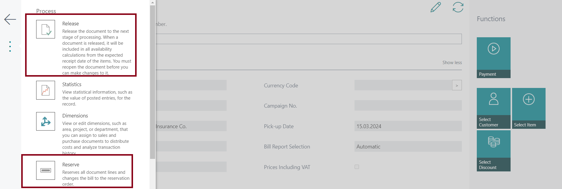 Bills From Other Sources Actions