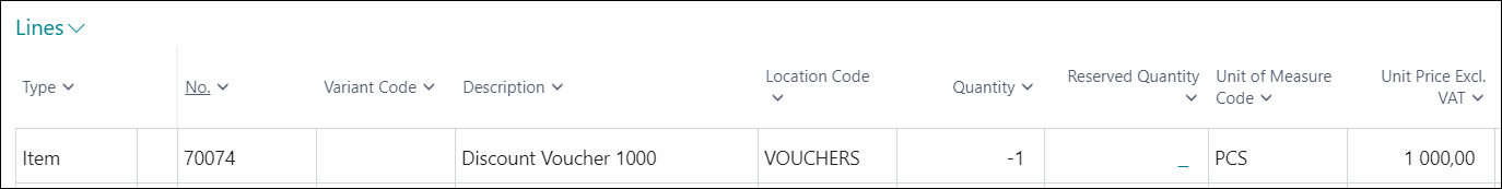 Selling Discount Without SN Tracking