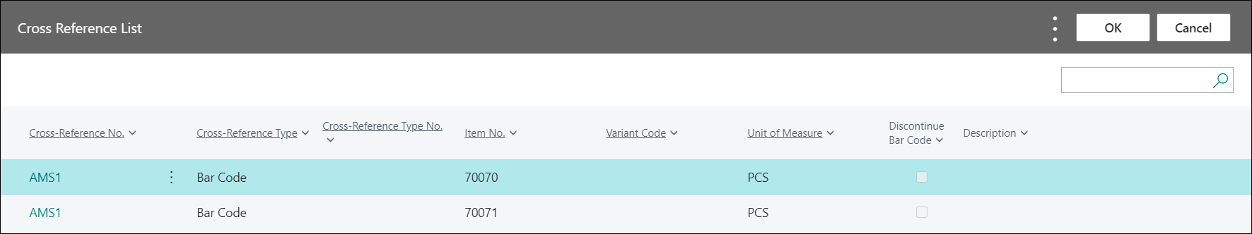 Duplicit Cross Reference