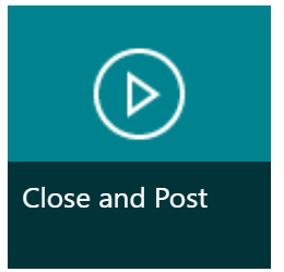 Post and Close Action