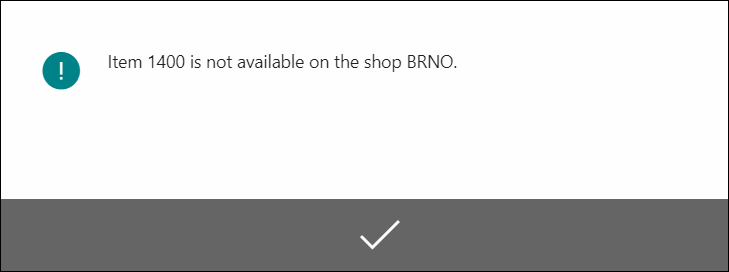 Create Reservation Unavailable Item