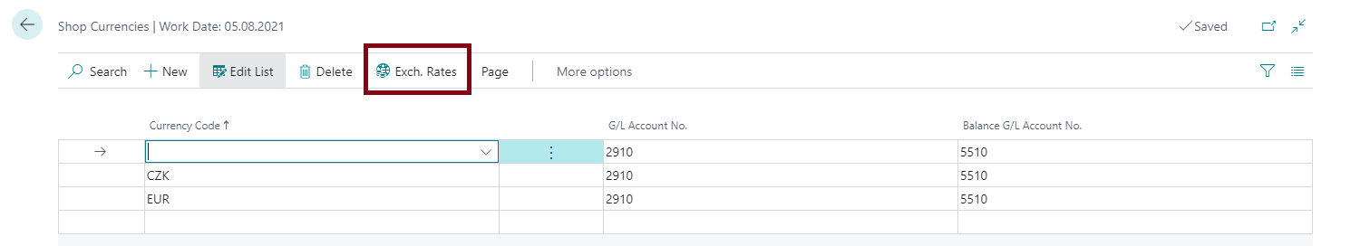 Exchange Rates Action