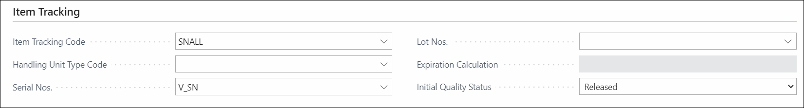 Item Tracking