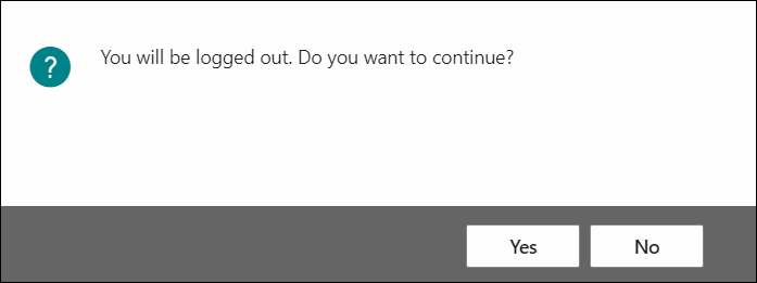 Log Out Confirm