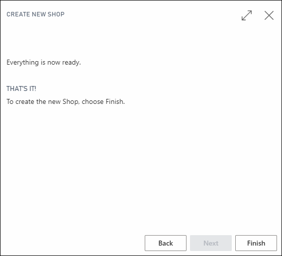 Setup Wizard Finish