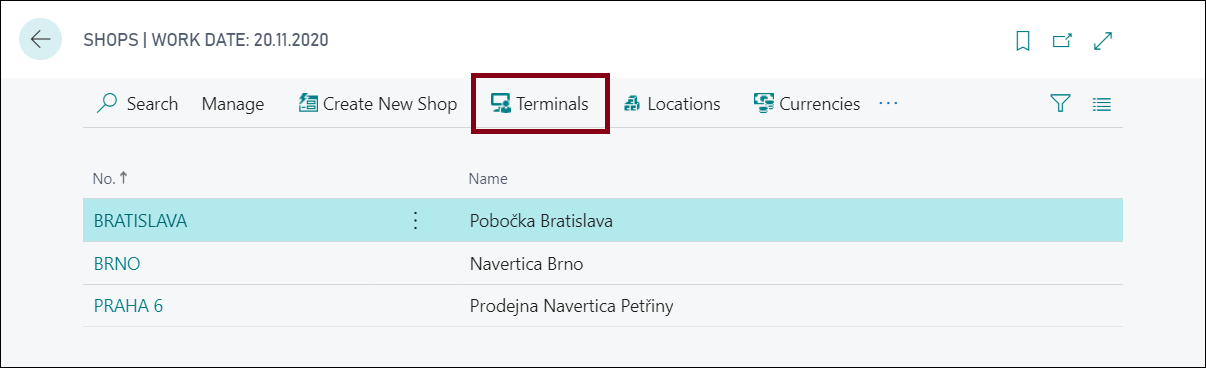 Shop Terminal