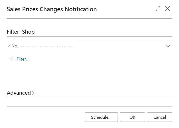 The request page of the notification report