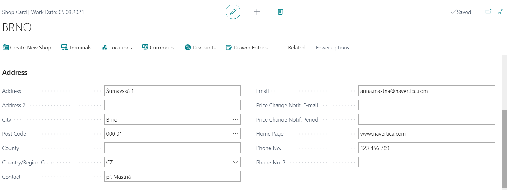 Setup on Shop Card for price change notifications